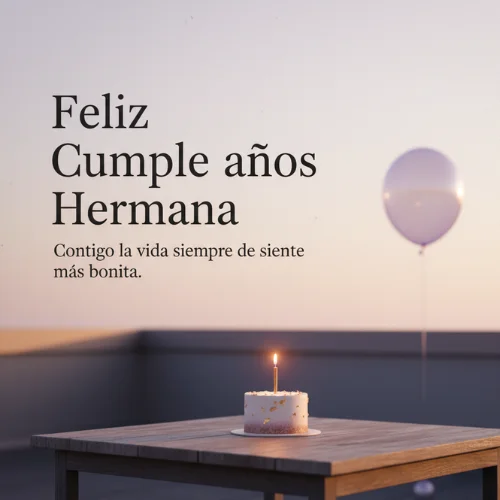 Feliz Cumpleaños Hermana