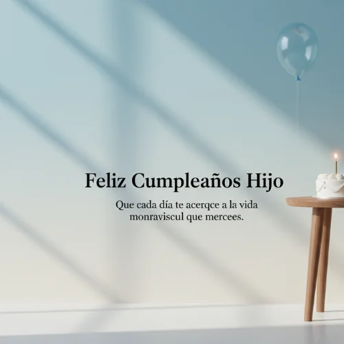 Feliz Cumpleaños Hijo