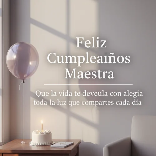 Feliz Cumpleaños Maestra