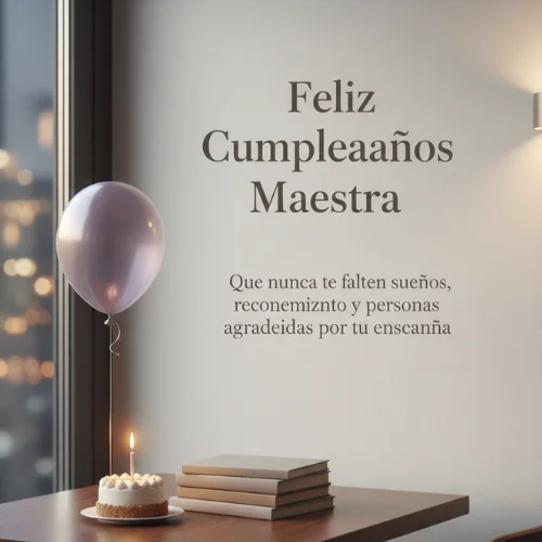 Feliz Cumpleaños Maestra