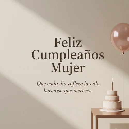 Feliz Cumpleaños Mujer