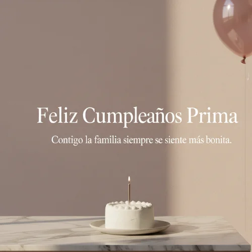 Feliz Cumpleaños Prima