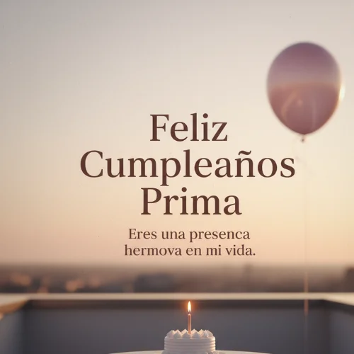 Feliz Cumpleaños Prima