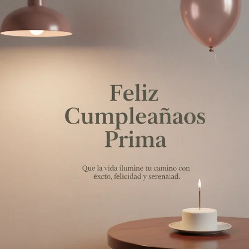 Feliz Cumpleaños Prima