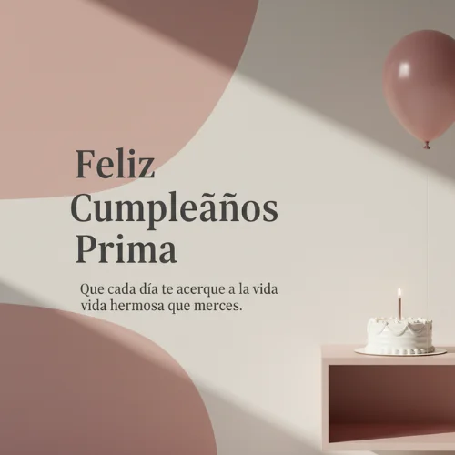 Feliz Cumpleaños Prima