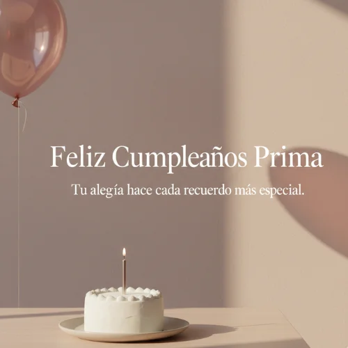 Feliz Cumpleaños Prima