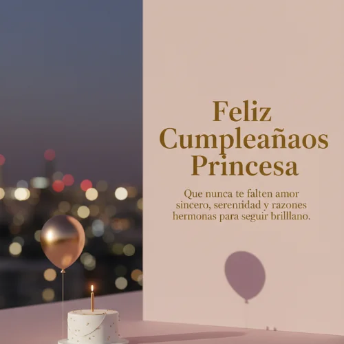 Feliz Cumpleaños Princesa