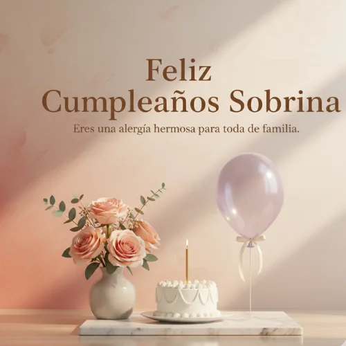 Feliz Cumpleaños Sobrina