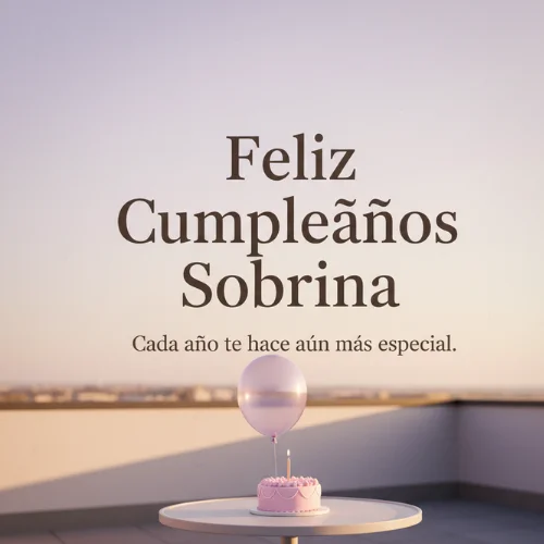 Feliz Cumpleaños Sobrina