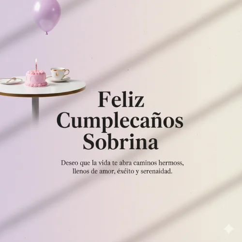Feliz Cumpleaños Sobrina