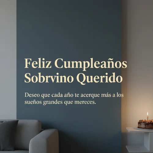 Feliz Cumpleaños Sobrino Querido