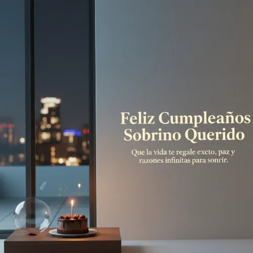 Feliz Cumpleaños Sobrino Querido