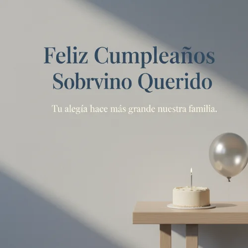 Feliz Cumpleaños Sobrino Querido