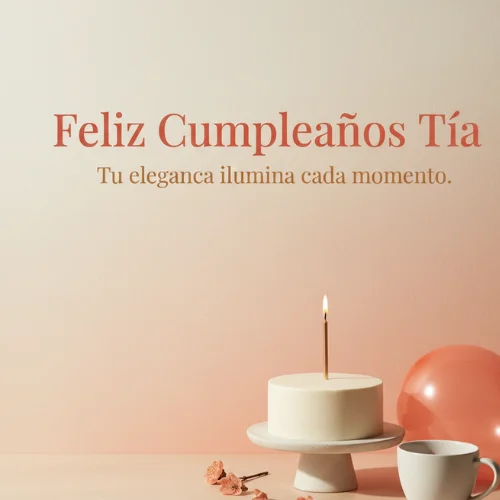 Feliz Cumpleaños Tia