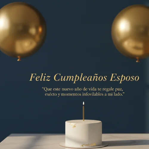 Feliz Cumpleaños a Mi Esposo