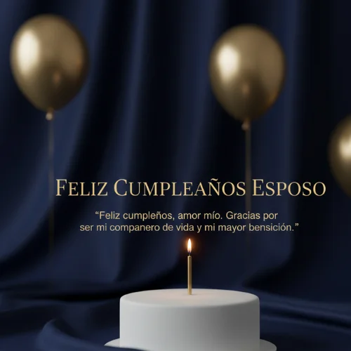 Feliz Cumpleaños a Mi Esposo
