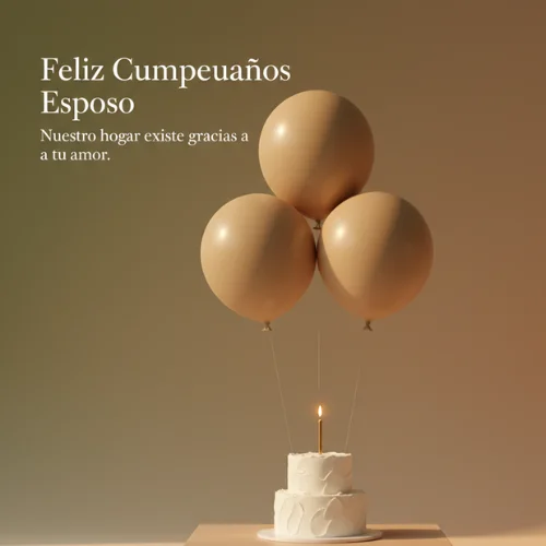 Feliz Cumpleaños a Mi Esposo y Padre de Mis Hijos