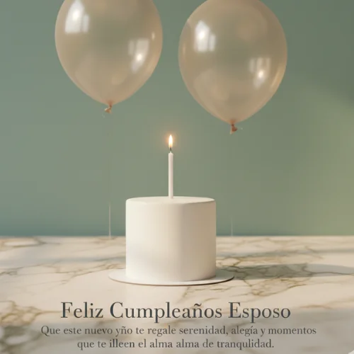 Palabras de Feliz Cumpleaños para Mi Esposo
