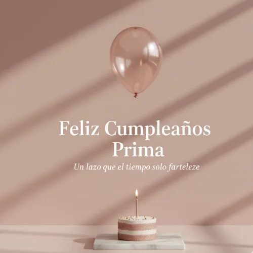 feliz cumpleaños a mi prima