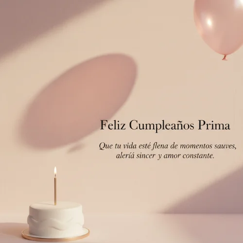 feliz cumpleaños a mi prima