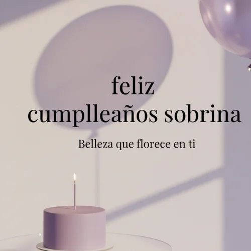 feliz cumpleaños a mi sobrina