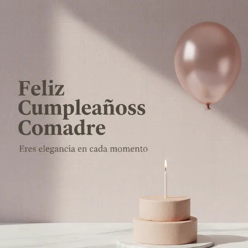 feliz cumpleaños comadre hermosa