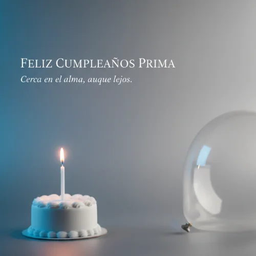 feliz cumpleaños prima desde la distancia