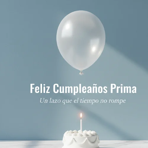 feliz cumpleaños prima desde la distancia