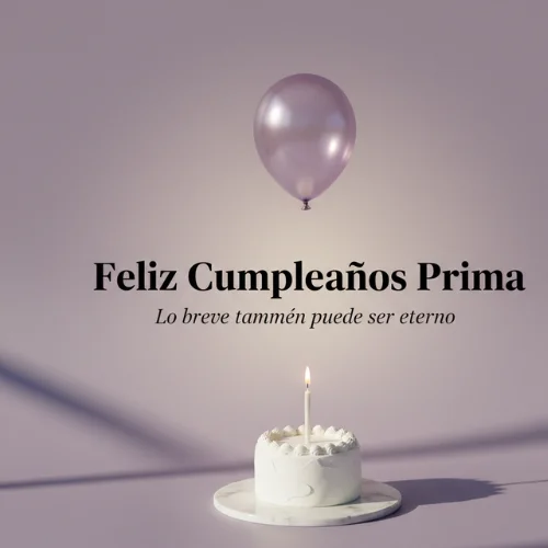 feliz cumpleaños prima frases