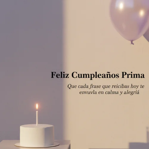 feliz cumpleaños prima frases