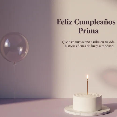 feliz cumpleaños prima frases