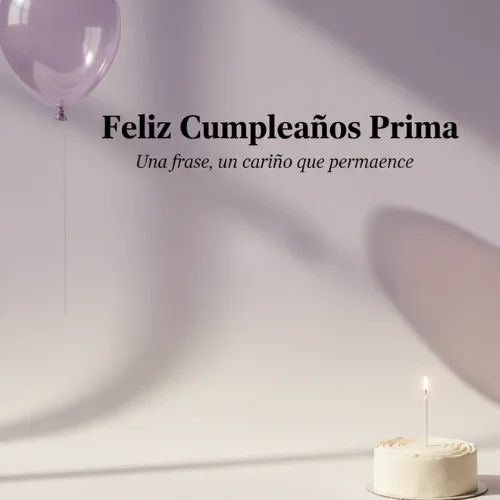 feliz cumpleaños prima frases