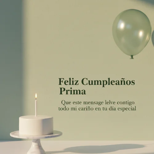 feliz cumpleaños prima para whatsapp