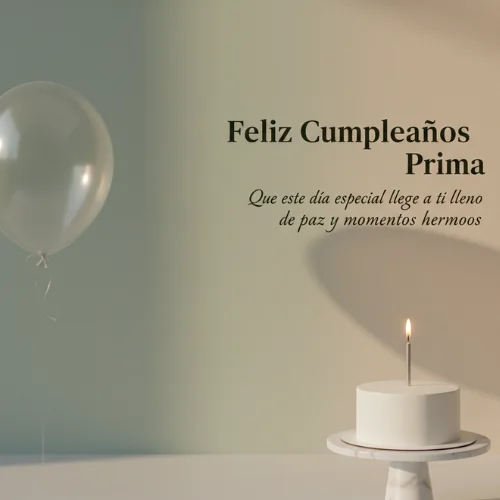 feliz cumpleaños prima para whatsapp