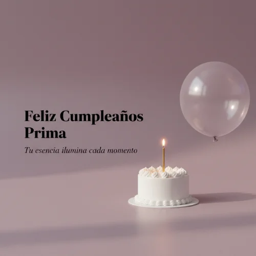 feliz cumpleaños prima querida
