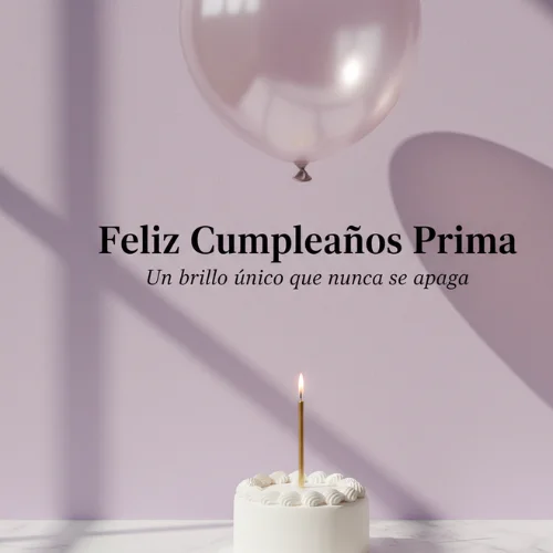 feliz cumpleaños prima querida
