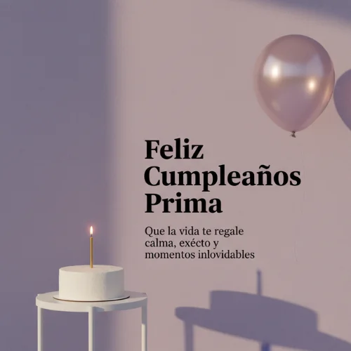 feliz cumpleaños prima querida