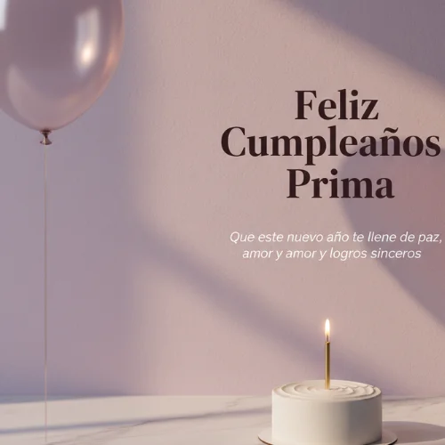 feliz cumpleaños prima querida