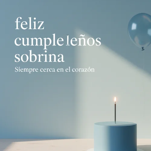 feliz cumpleaños sobrina desde la distancia