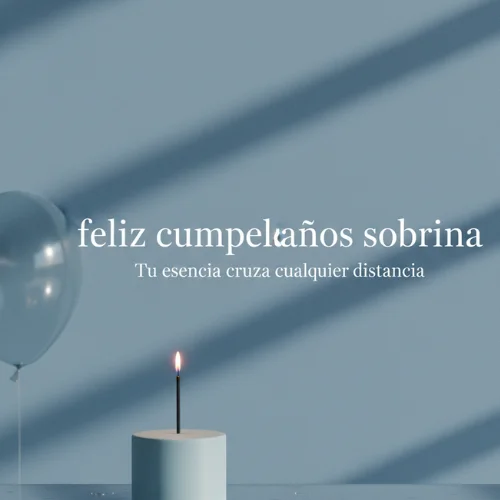 feliz cumpleaños sobrina desde la distancia