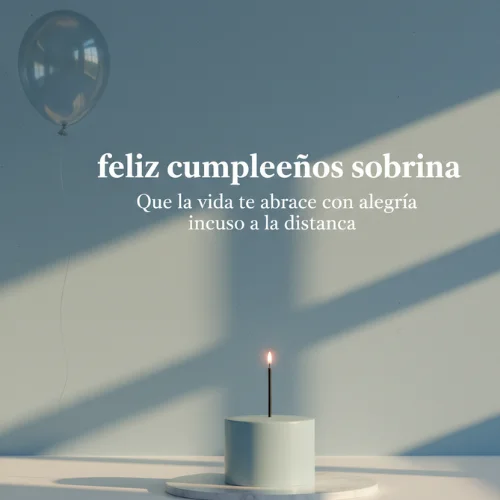 feliz cumpleaños sobrina desde la distancia