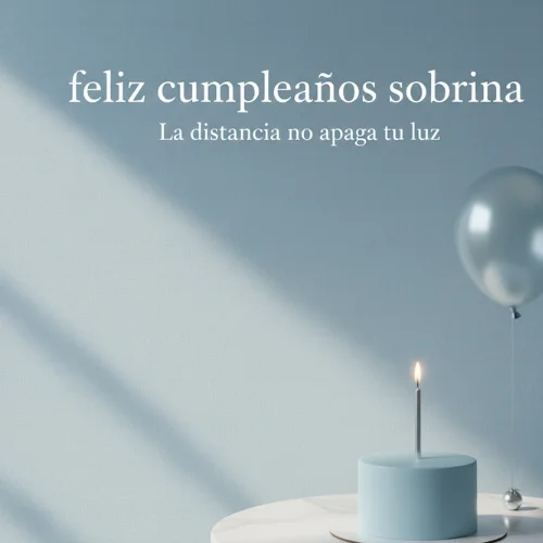 feliz cumpleaños sobrina desde la distancia
