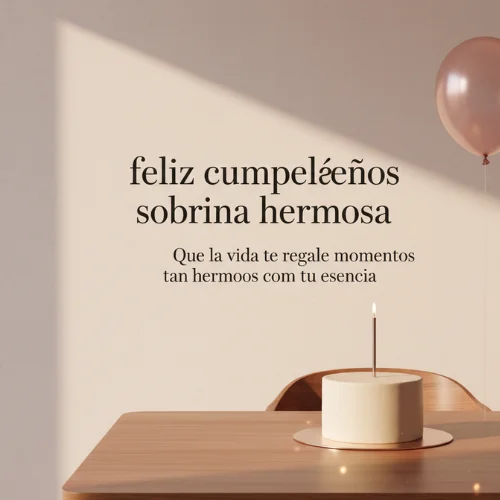 feliz cumpleaños sobrina hermosa