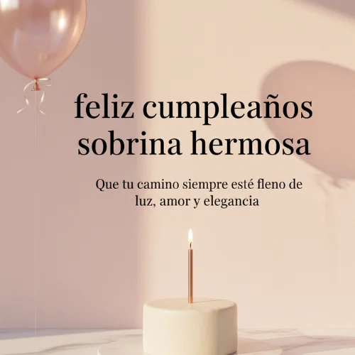feliz cumpleaños sobrina hermosa