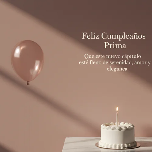 vintage feliz cumpleaños prima