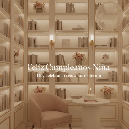 Feliz Cumpleaños 6 Años Niña