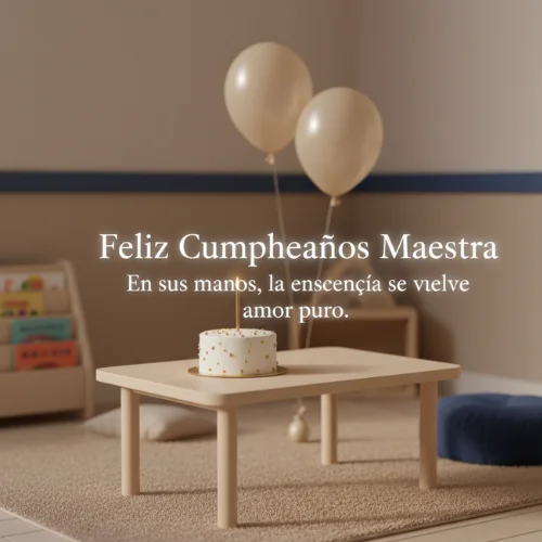 Feliz Cumpleaños Maestra De Preescolar