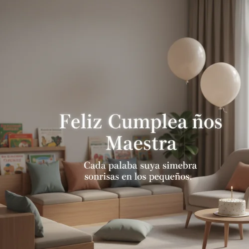 Feliz Cumpleaños Maestra De Preescolar