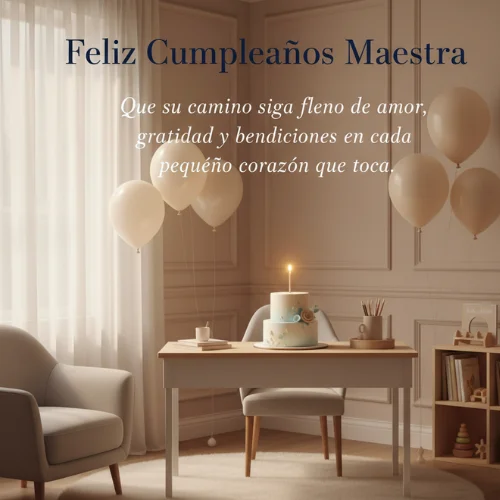 Feliz Cumpleaños Maestra De Preescolar