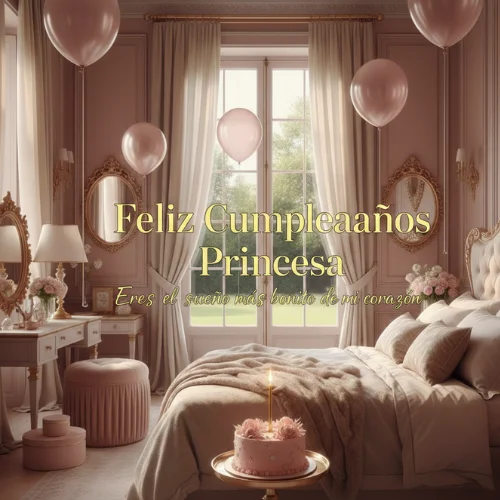 Feliz Cumpleaños Mi Princesa Hermosa